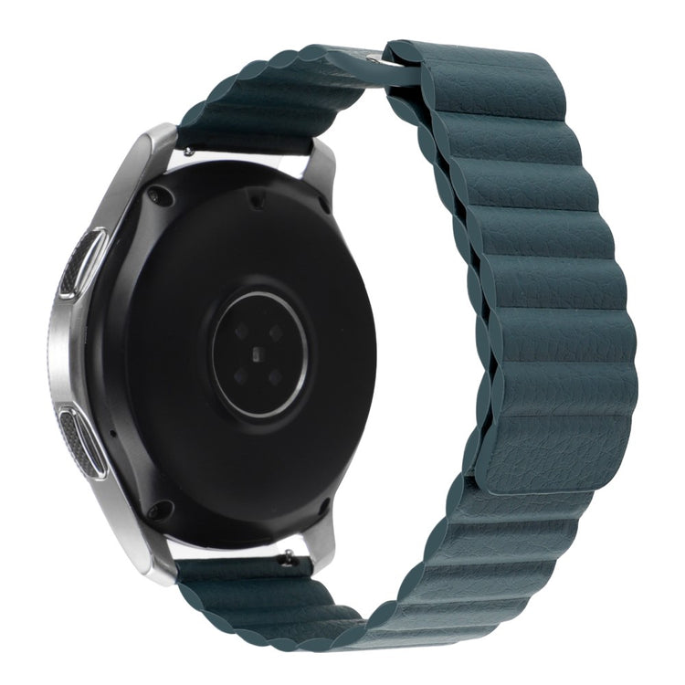 22mm Universal genuine leather watch strap - Dark Green#serie_10