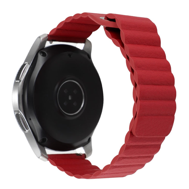 22mm Universal genuine leather watch strap - Red#serie_6
