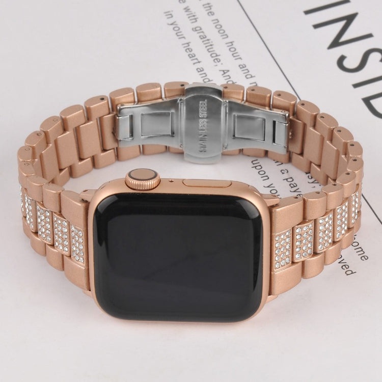 Helt vildt slidstærk Universal Apple Metal og Rhinsten Rem - Pink#serie_4