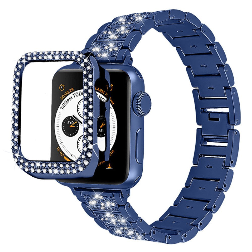 Apple Watch Series 7 45mm Metal Rem med Cover - BlĂĄ#serie_1