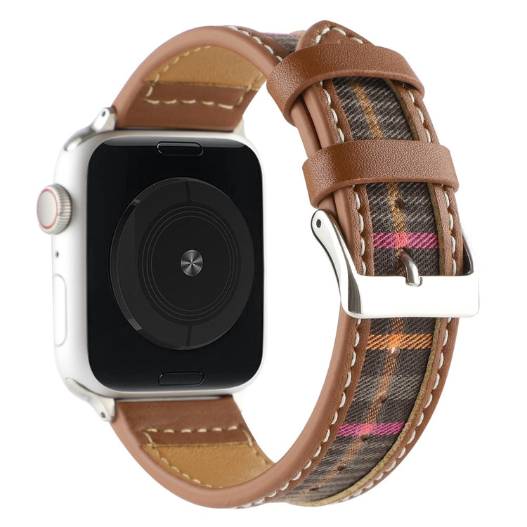 Flot Kunstlæder Og Nylon Universal Rem passer til Apple Smartwatch - Flerfarvet#serie_4
