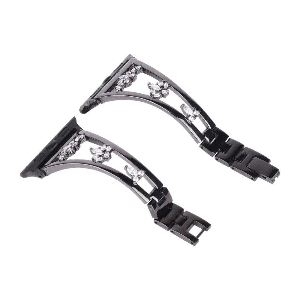 Meget Elegant Metal Universal Rem passer til Apple Smartwatch - Sort#serie_1