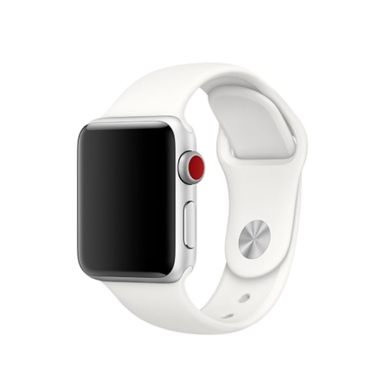 Vildt sejt Apple Watch Series 4 40mm Silikone Rem - Hvid#serie_3