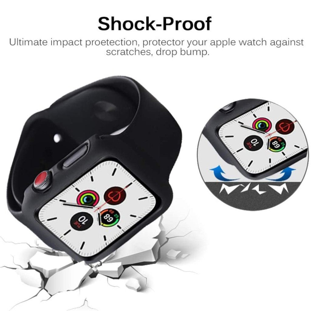 Universal Apple Mat Plastik Bumper  - Sort#serie_3