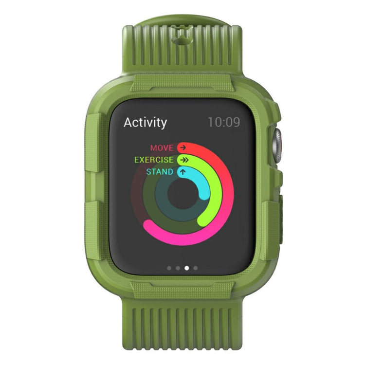 Apple Watch Series 5 44mm / Apple Watch 44mm Silikone Rem - Grøn#serie_2