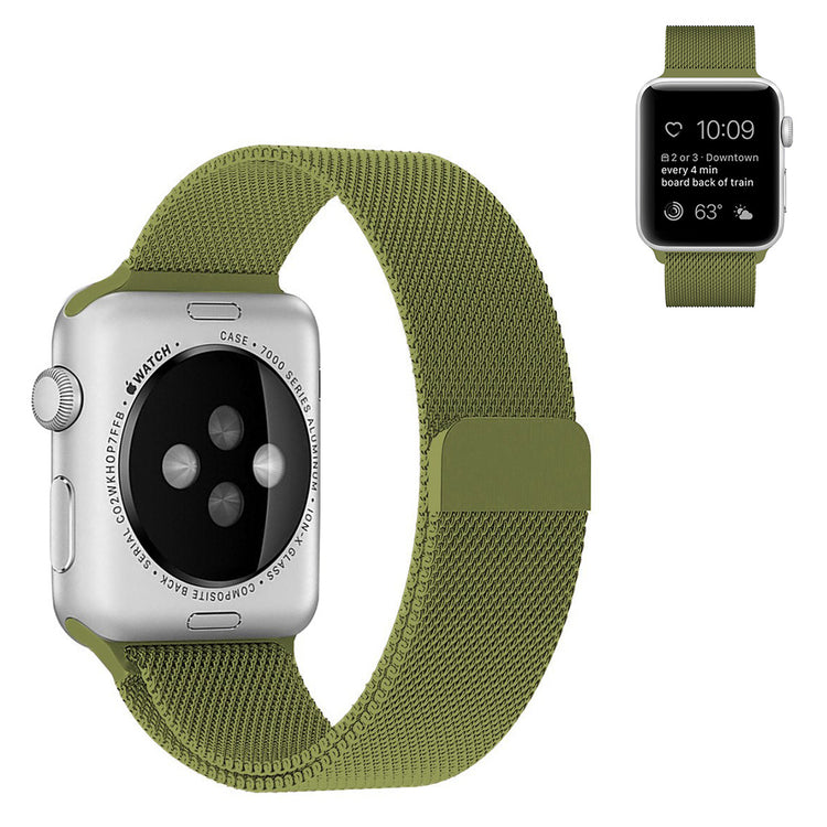 Apple Watch Series 6 40mm / Apple Watch Series 5 40mm Metal Rem - Grøn#serie_11