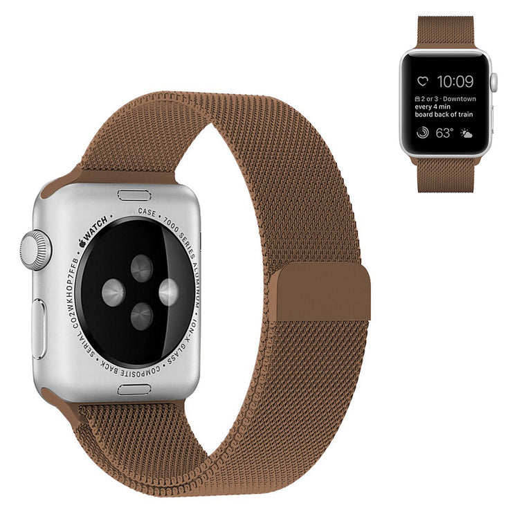 Apple Watch Series 6 40mm / Apple Watch Series 5 40mm Metal Rem - Brun#serie_14