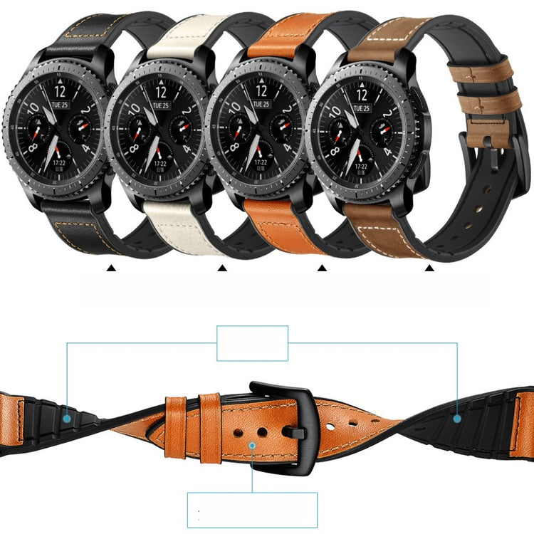 Samsung Gear S3 / Samsung Gear S3 Frontier Ægte læder Rem - Brun#serie_1