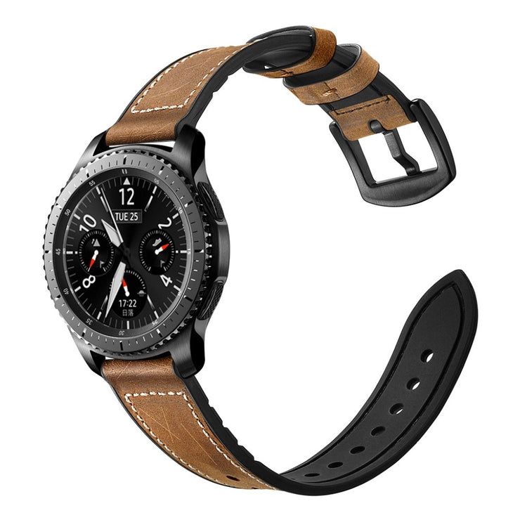 Samsung Gear S3 / Samsung Gear S3 Frontier Ægte læder Rem - Brun#serie_2