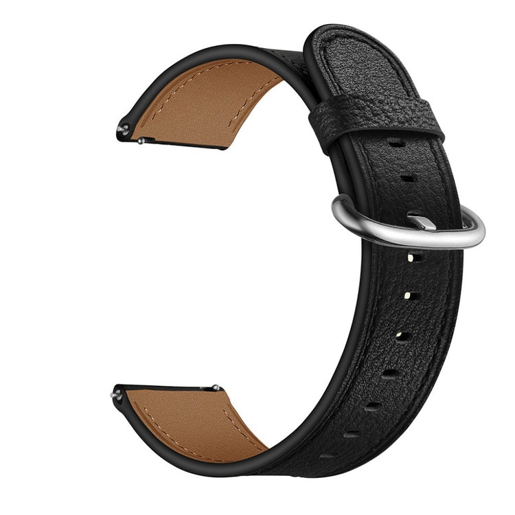 Samsung Gear S3 / Samsung Gear S3 Frontier Ægte læder Rem - Sort#serie_1