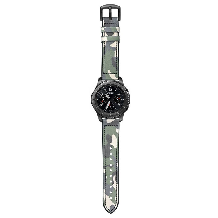 Samsung Gear S3 / Samsung Gear S3 Frontier Ægte læder Rem - Grøn#serie_3