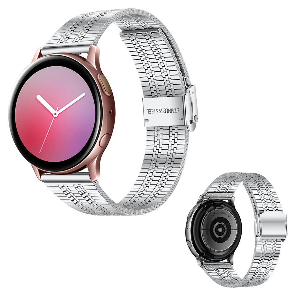 Samsung Galaxy Watch 3 (45mm) / Samsung Galaxy Watch (46mm) Metal Rem - Sølv#serie_1