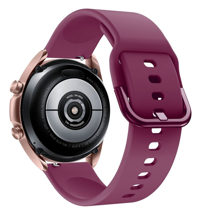 Helt vildt godt Samsung Galaxy Watch 3 (41mm) Silikone Rem - Rød#serie_7