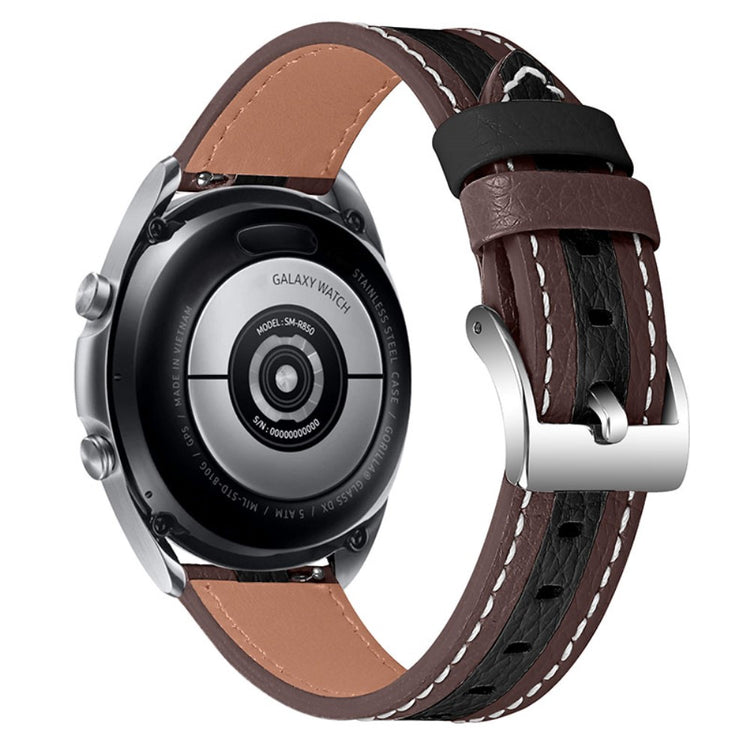 Samsung Galaxy Watch 3 (41mm) / Samsung Galaxy Watch (42mm) Ægte læder Rem - Brun#serie_3