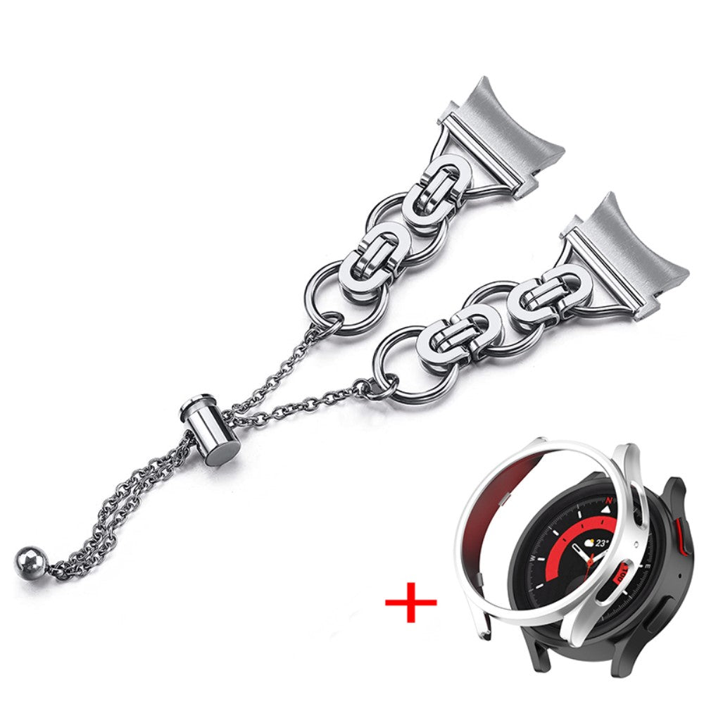 Meget fint Samsung Galaxy Watch 5 Pro Metal Rem - Sølv#serie_3