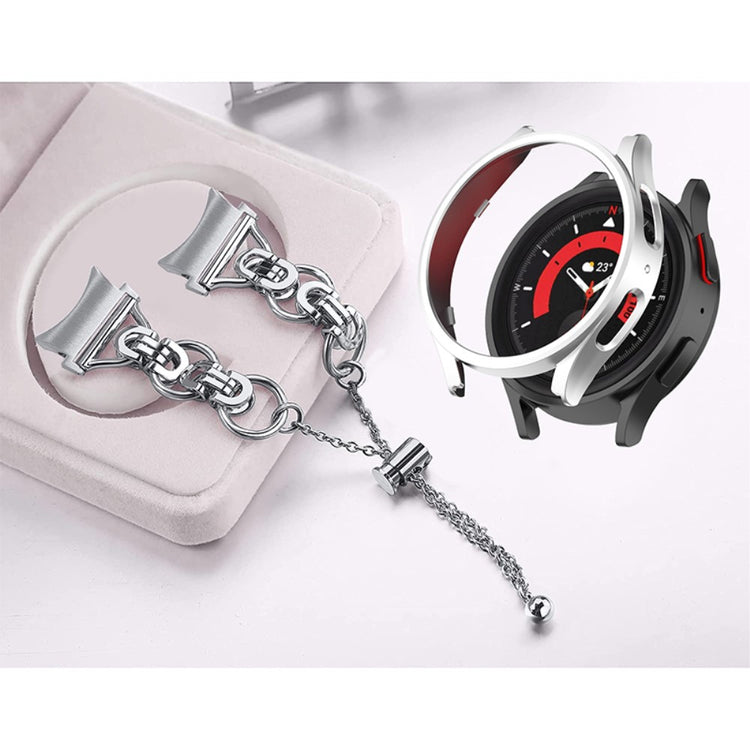 Meget fint Samsung Galaxy Watch 5 Pro Metal Rem - Sølv#serie_3