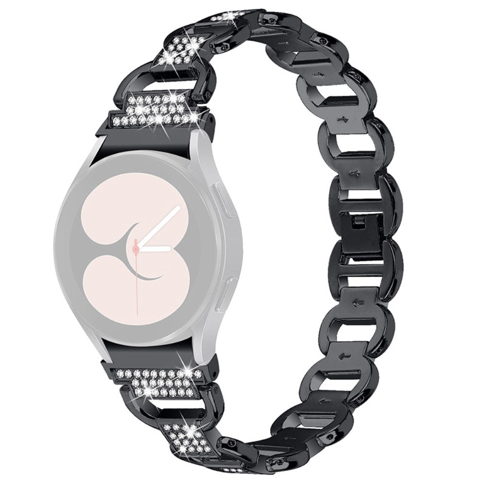 Kønt Universal Samsung Metal og Rhinsten Rem - Sort#serie_1