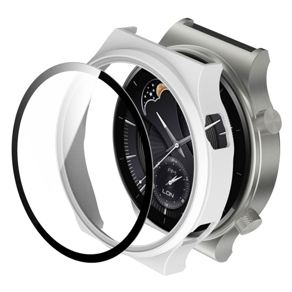 Huawei Watch GT 2 Pro matte cover with tempered glass - White#serie_1