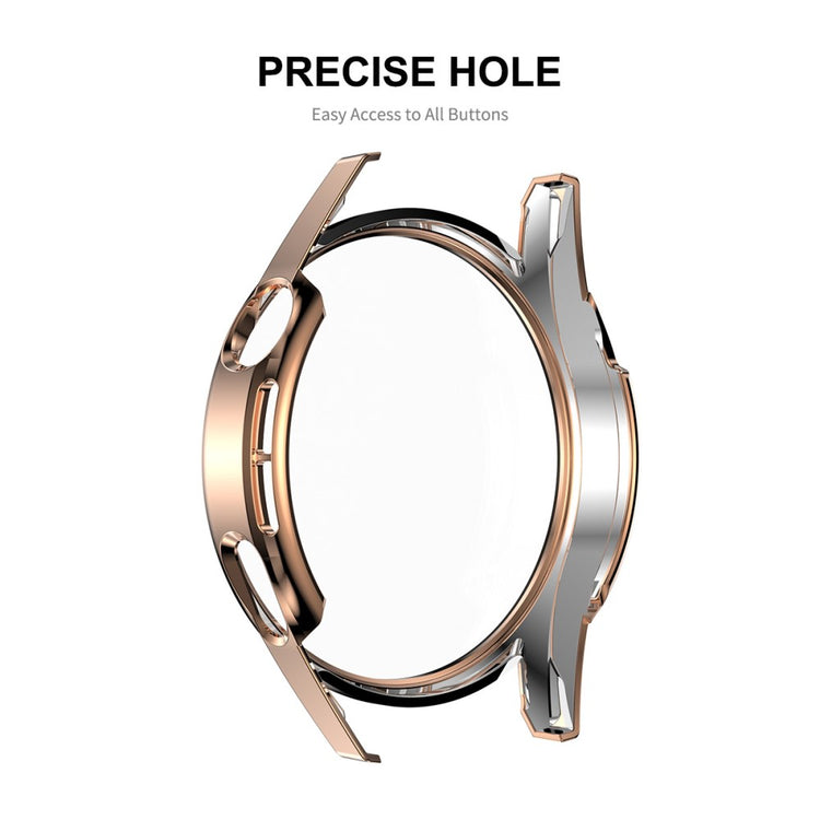 Mega Flot Huawei Watch GT 3 (46mm) Cover med Skærmbeskytter i Plastik og Hærdet Glas - Sølv#serie_5