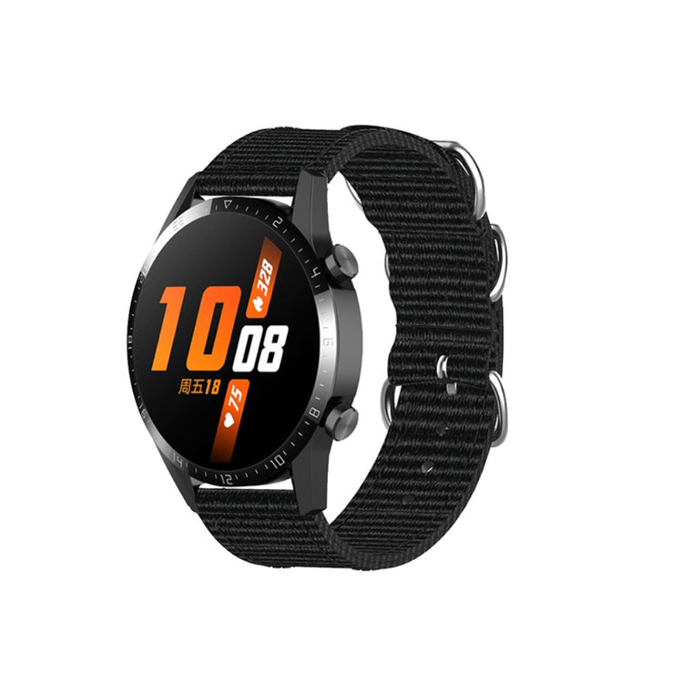 Huawei Watch GT Runner / Huawei Watch GT 3 (46mm) Nylon Rem - Sort#serie_4