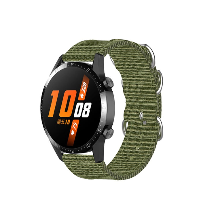Huawei Watch GT Runner / Huawei Watch GT 3 (46mm) Nylon Rem - Grøn#serie_5