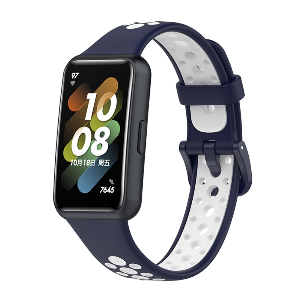 Vildt godt Huawei Band 7 Silikone Rem - BlĂĄ#serie_1
