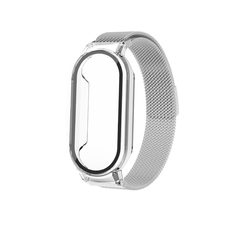 Vildt elegant Xiaomi Mi Band 7 Metal og Glas Rem - Sølv#serie_041