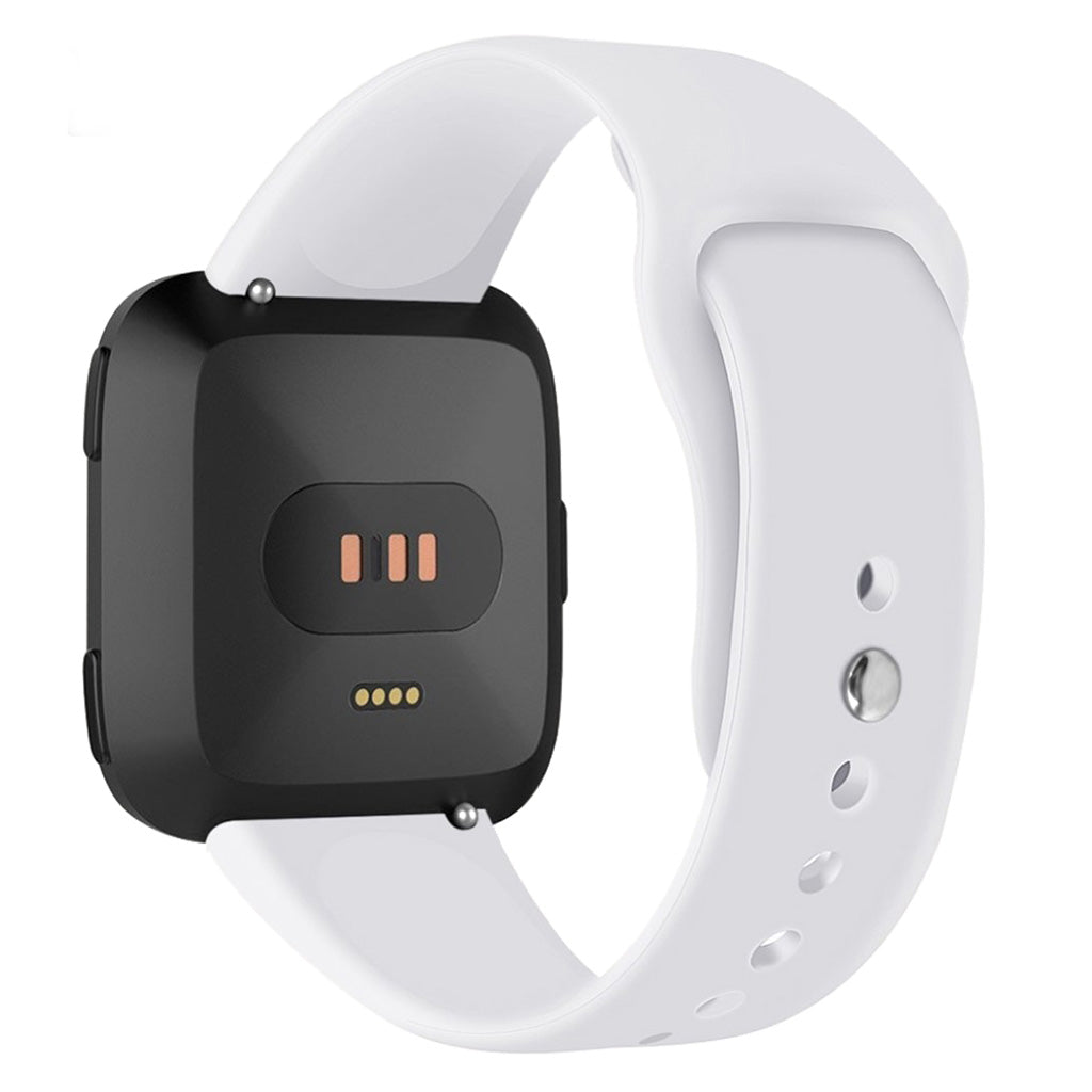 Helt vildt sejt Fitbit Versa Lite Silikone Rem - Hvid#serie_2