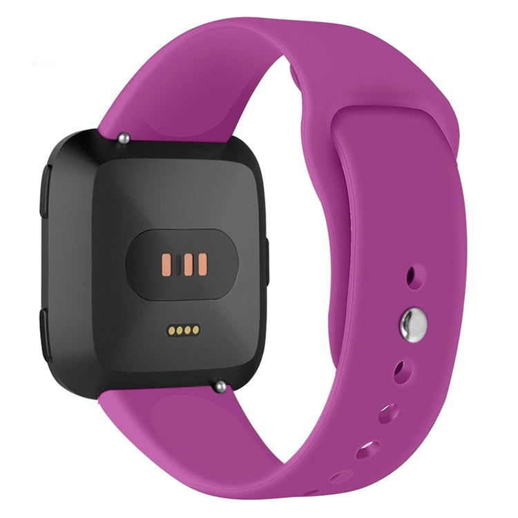 Helt vildt sejt Fitbit Versa Lite Silikone Rem - Lilla#serie_9