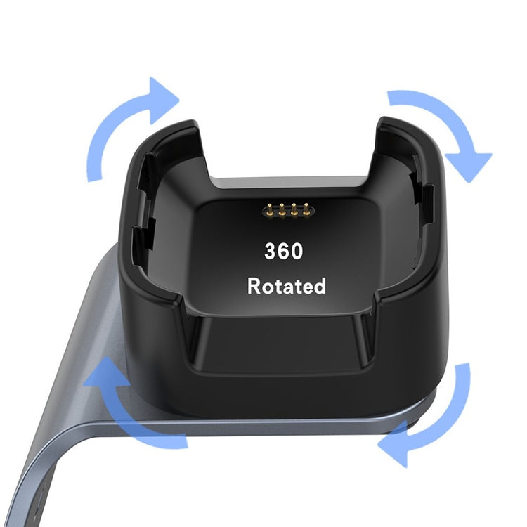 Metal Fitbit Versa Lite Ladestation - Sølv#serie_1