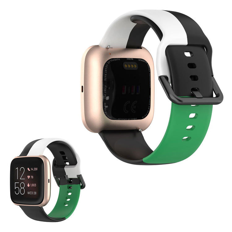 Super kønt Fitbit Versa 2 / Fitbit Versa Lite Silikone Rem - Flerfarvet#serie_2
