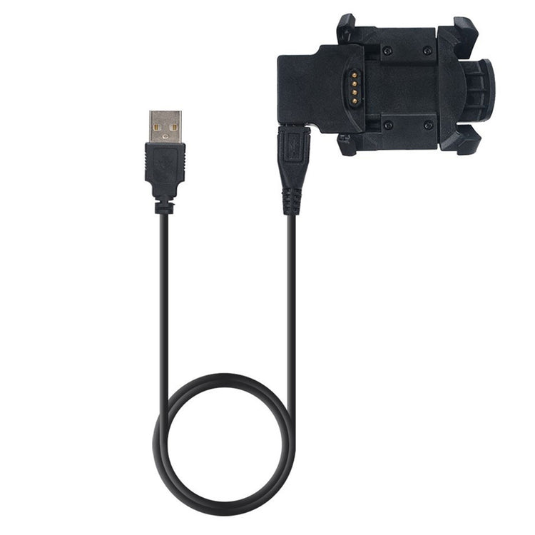 1m Plastik Garmin Quatix 3 / Garmin Fenix 3 USB Opladningskabel - Sort#serie_033