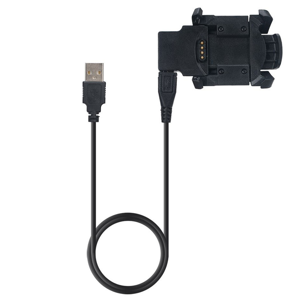 1m Plastik Garmin Quatix 3 / Garmin Fenix 3 USB Opladningskabel - Sort#serie_033