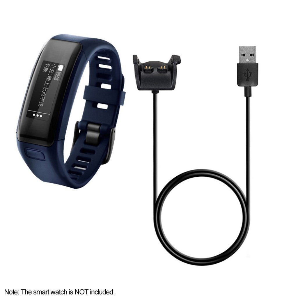 1m Garmin Vivosmart HR USB Opladningskabel - Sort#serie_016