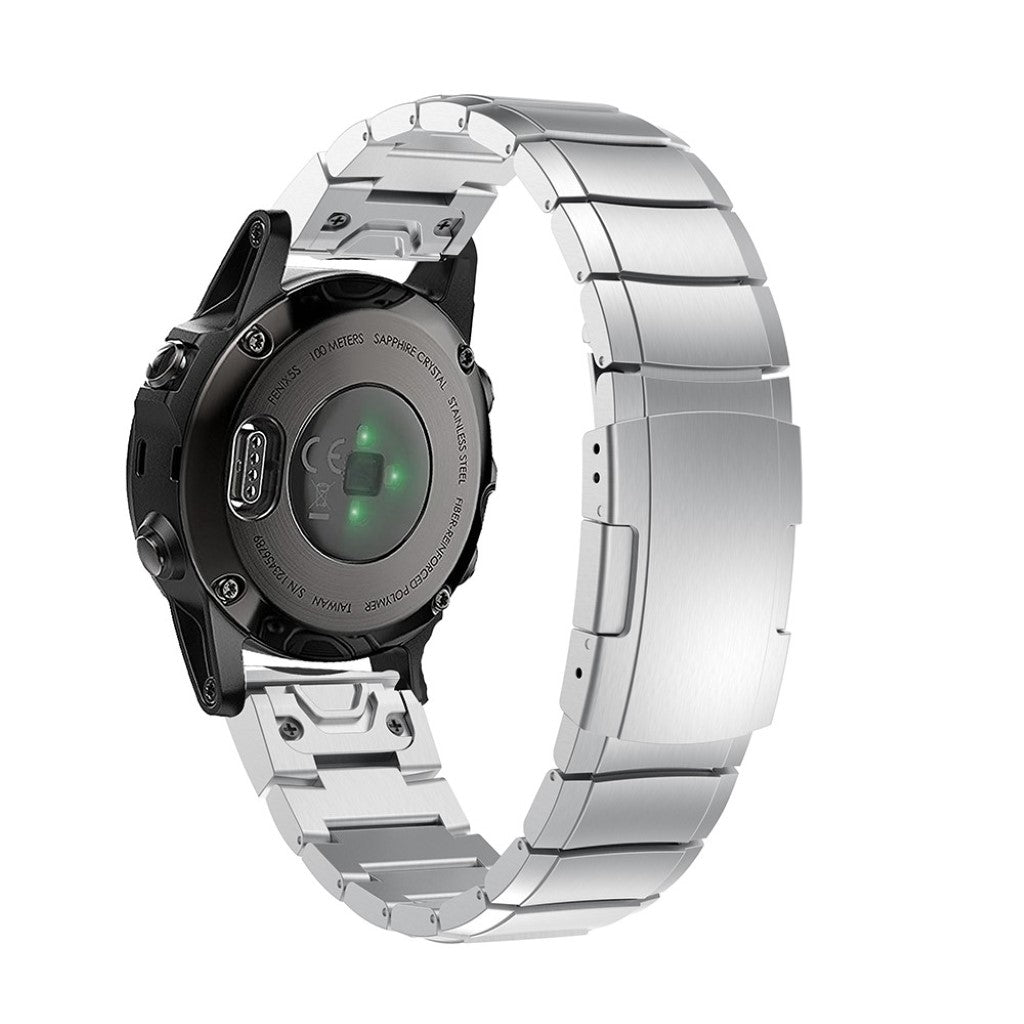 Yndigt Garmin Fenix 5S / Garmin Fenix 5S Plus Metal Rem - Sølv#serie_025