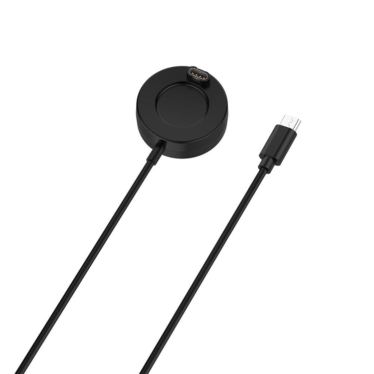 1m Plastik Universal Garmin Smartwatch   Opladningskabel - Sort#serie_7