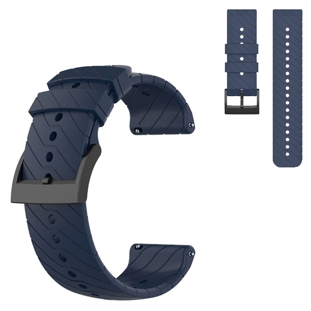 Rigtigt holdbart Universal Suunto Silikone Rem - BlĂĄ#serie_1