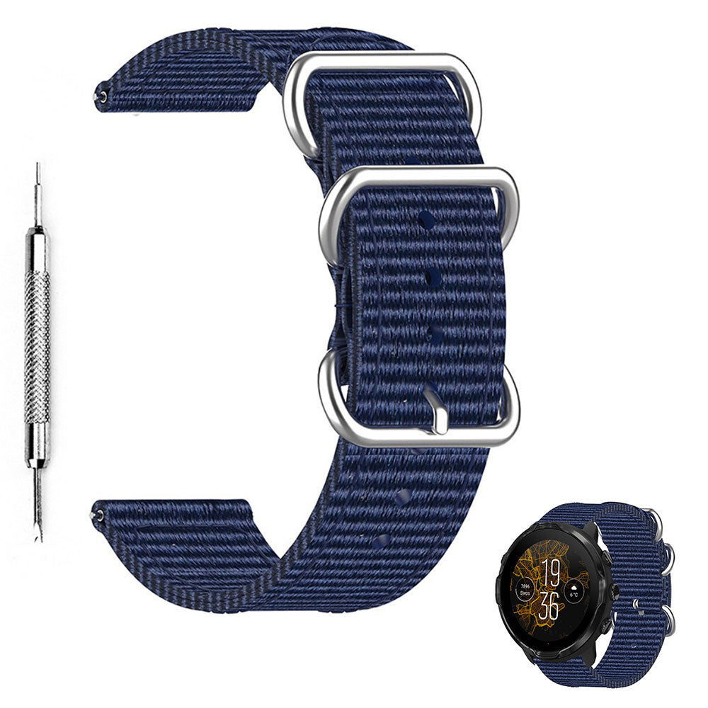Helt vildt fint Universal Suunto Nylon Rem - BlĂĄ#serie_1