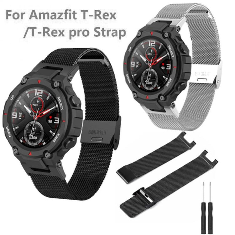 Super sejt Amazfit T-Rex Pro / Amazfit Ares Metal Urrem - Sølv#serie_2