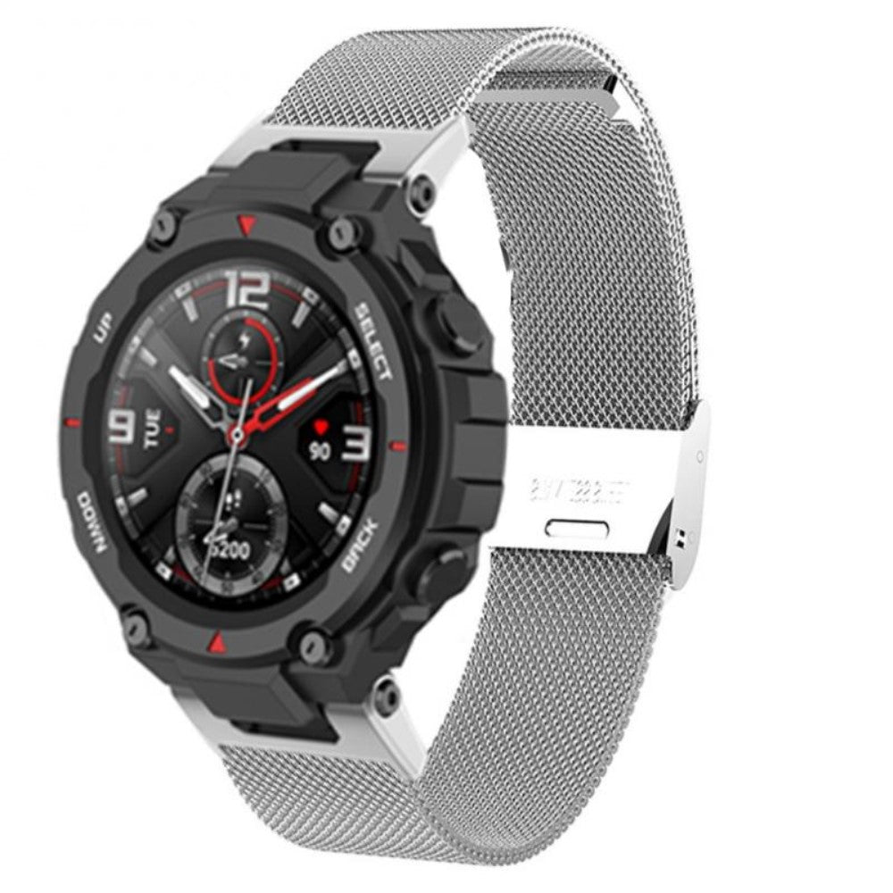 Pænt Amazfit T-Rex Pro / Amazfit Ares Metal Rem - Sølv#serie_2