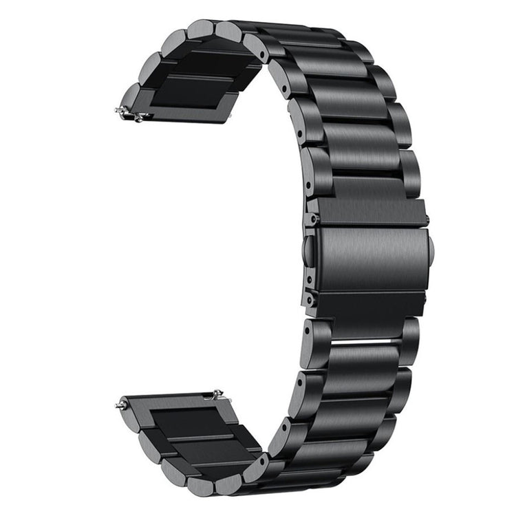 Meget flot Universal Fossil Metal Rem - Sort#serie_4