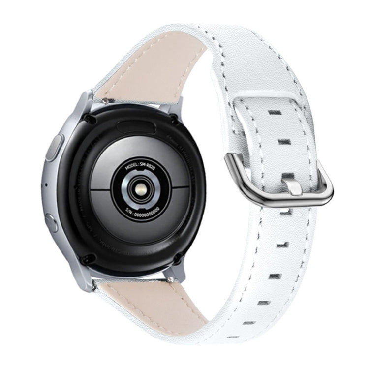 Fossil Gen 5 Julianna HR / Fossil Gen 5 Carlyle HR Ægte læder Rem - Hvid#serie_6