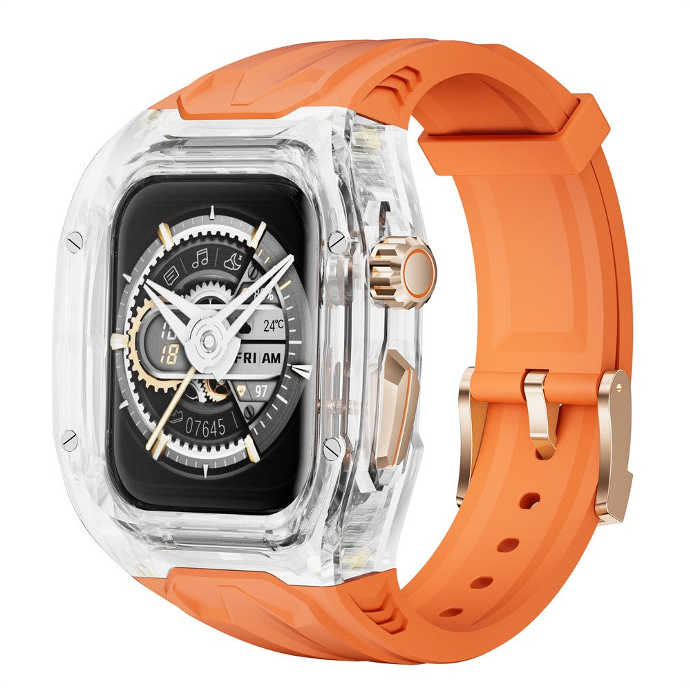 Super Tough Apple Smartwatch Silicone Universel Strap - Orange#serie_1