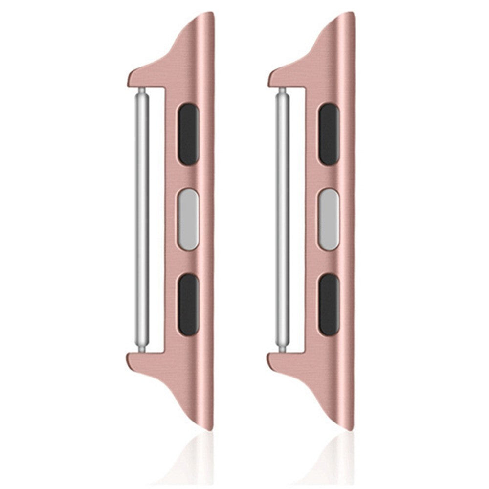 1 Pair 22mm Watch Band Connector Apple Watch Series 49mm - 45mm - 44mm - 42mm - Gold - Pink#serie_5