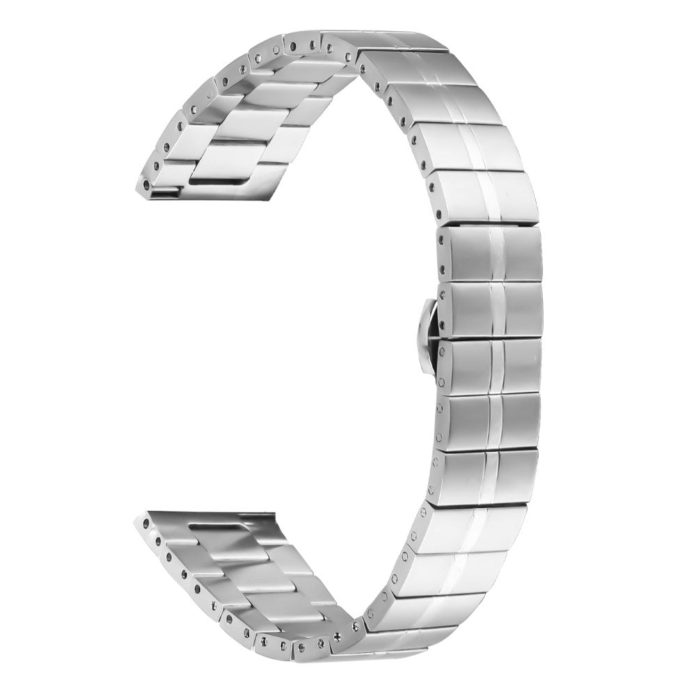 Huami Amazfit Bip 3 / Bip 3 Pro Stainless Steel Strap Line Design Replacement Wrist Band - Silver#serie_1