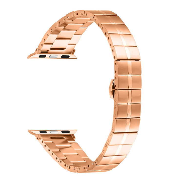 Apple Watch Series 49mm - 45mm - 44mm - 42mm Stainless Steel Strap - Rose Gold#serie_5