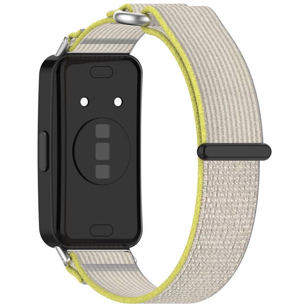 Huawei Band 9 / Band 9 NFC / Band 8 / Band 8 NFC Strap Nylon Sport Loop Watch Bands - Yellow+Grey#serie_2