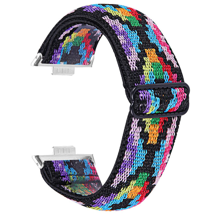 Huawei Watch Fit 3 Nylon Watch Strap Pattern Print Adjustable Elastic Wrist Band - 14##serie_9