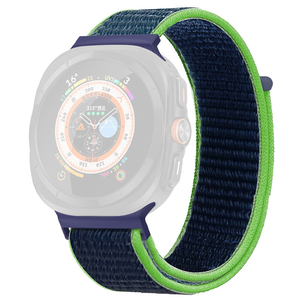 KALEBOL Samsung Galaxy Watch Ultra 47mm Adjustable Braided Nylon Band Replacement Wrist Strap - Fluorescent Green+Blue#serie_16