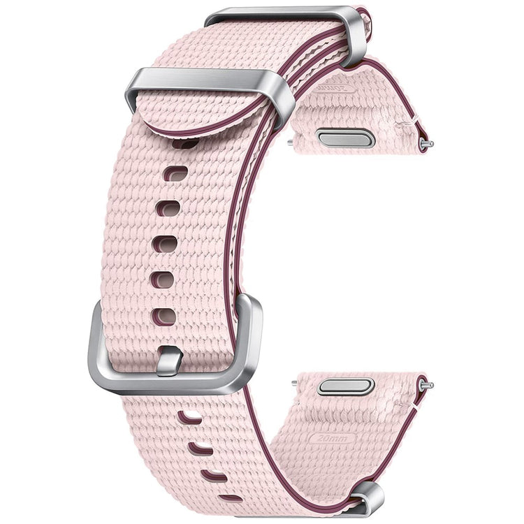 Samsung Galaxy Watch7 Nylon Watch Band 20mm Stylish Sports Adjustable Strap - Pink#serie_2